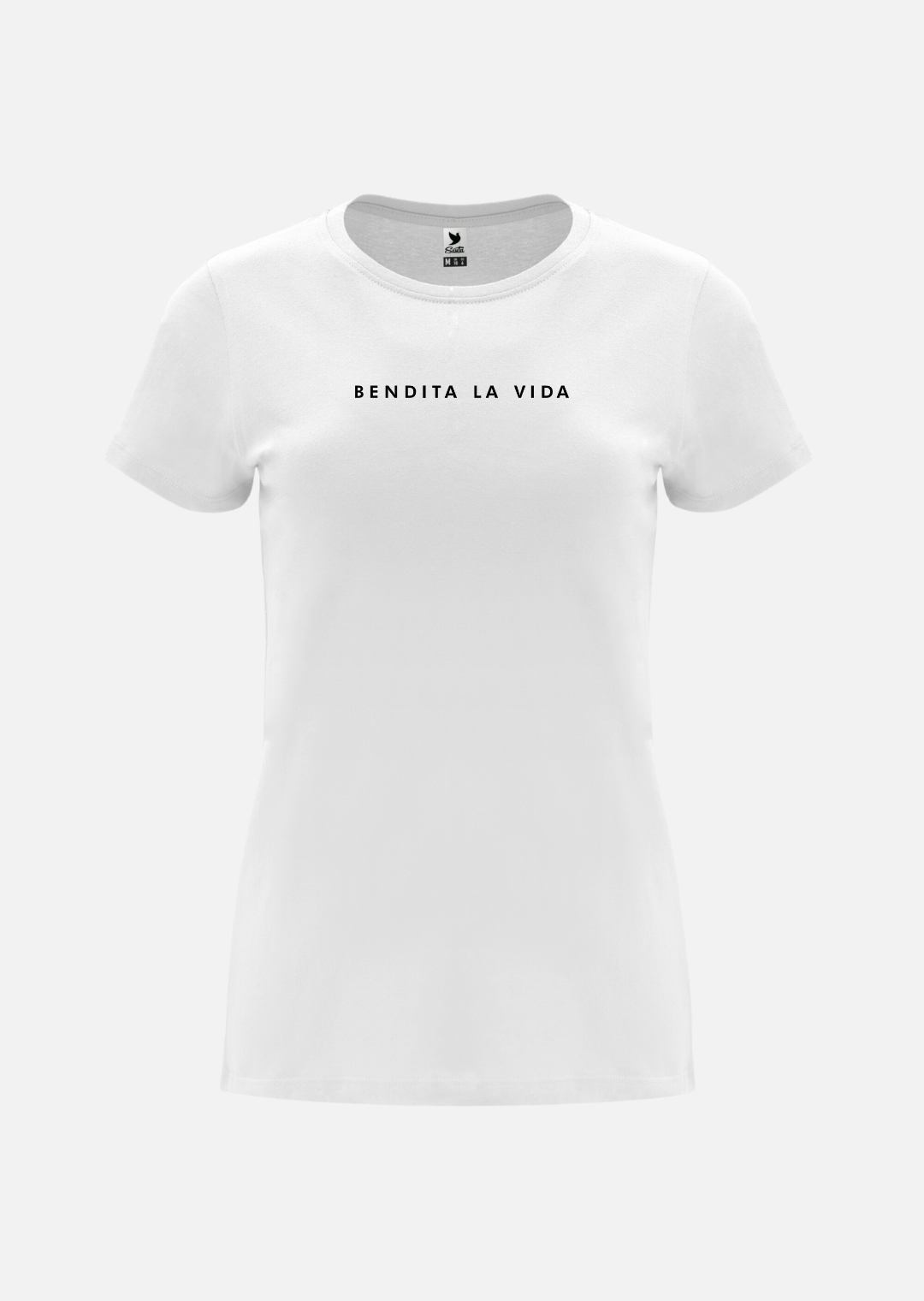 Camiseta Mujer Entallada Bendita Blanca